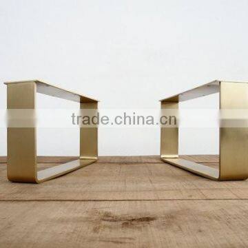 High Quality Brass Flat Soild Steel Metal Table Leg Square photo-3