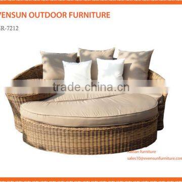 Rattan Outdoor Furniture Garden Patio Folding Double Sunbed photo-3