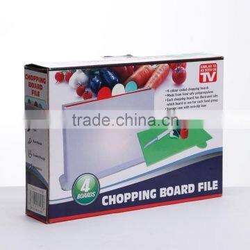 4pcs pp Cutting Board Set With ABS Holder for Kitchen photo-6