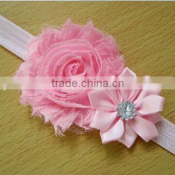 Cute Fabric Flower Hair Scrunchies for Kids photo-2