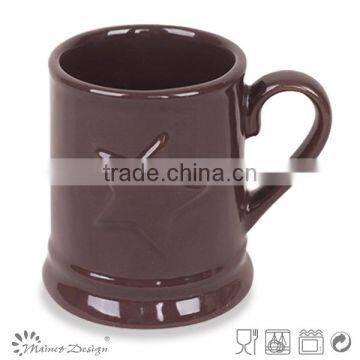 Ebossed Porcelain Mug Porcelain Mug Whole Sale With Stripes photo-2