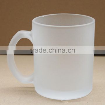 Simple design wholesale frosted glass cup