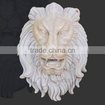 Outdoor Garden Decoration Stone Carving Stone Lion Head Carving photo-4