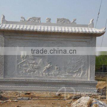Outdoor Garden Decoration Stone Carving Dragon Marble Relief Sculpture photo-4