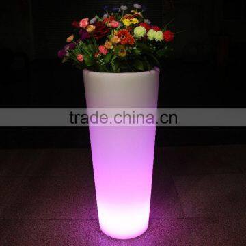 PE Plastic LED Rechargeable Large Flower Pot, RGB 16 Color Changing Ice Bucket For Bar Party photo-4