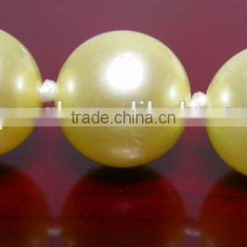 Top Quality 4.5-5 mm Yellow Akoya Saltwater Pearl Necklace photo-2