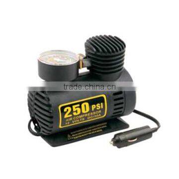 S60193 Mini 250 PSI 12V Car Auto Portable Pump Tire Tyre Inflator Air Compressor