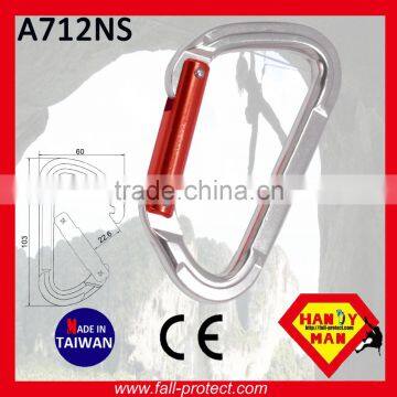 Taiwan 23KN With Straight Gate Aluminum Carabiner With CE Certificate photo-3