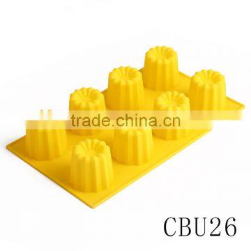 CBU26 FDA LGFG 8 Connected Silicone Funny Cake Mold photo-2