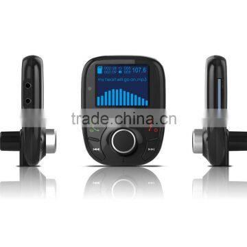 High End Car MP3 Player With Bluetooth Car Kit Car Charger FM Transmitter TF Card/USB Disk Cigar Lighter Lcd Sceen photo-4
