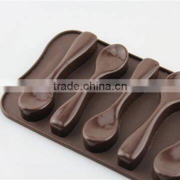 WCJB046 Silicone Spoon Shape Chocolate Cake Candy Mold Sugar Candy Baking Mold photo-5