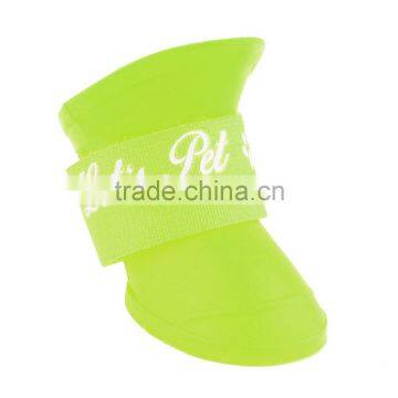 4PCS Waterproof Pet Dog Sandals Spring and Summer Dog Rain Shoes Small Dogs Teddy Poodle Boots Anti-Slip Paws Booties L
