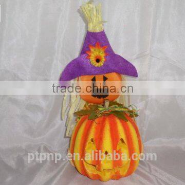 Paper Scarecrow With Pumpkin Face for Halloween Decoration photo-3