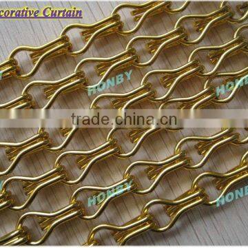 Gold Color Decortaive Curtain Aluminum Hook Chain