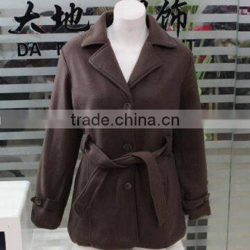 2017 Ladies Long Wool Coats with Big Collars