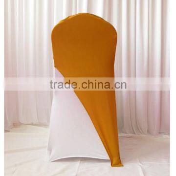 Gold Spandex Chair Cover Cap photo-2
