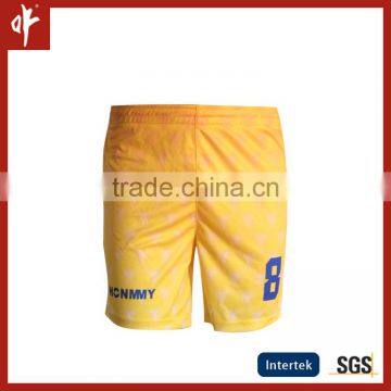 Summer Training Basketball uniforms,relax elastic waistband customized sports club shorts,digital printing sublimation