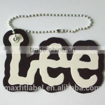 Fashionable Plastic Printed Technics Hang Tags For T-shirts With Logo