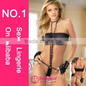 2015 High Quality Hot Sales Sexy Micro Teddy Lingerie Teen Girls Sexy Lingerie Sexy Lingerie Fishnet Teddy photo-3