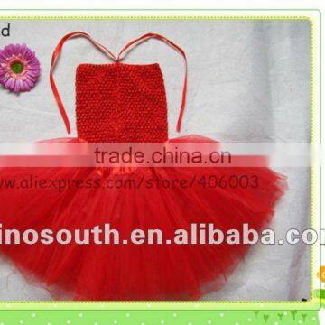 red tutu dress fluffy