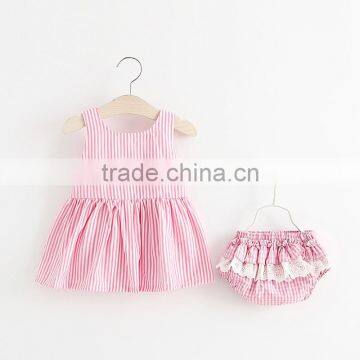 Korean Version of Strap Dress + Underwear 2 Pcs of Baby Clothes 2 Years Old photo-5