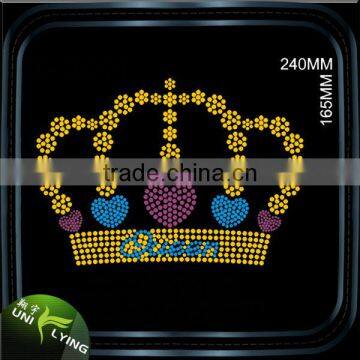 Latest Rhinetone Transfer Crown Motifs ,fashion Strass Transfers