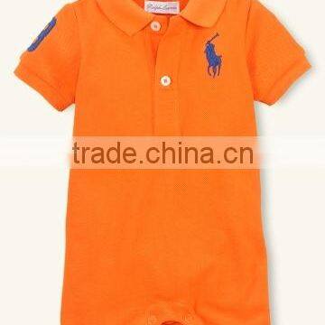 Many Colors Small Lapel Short Sleeve Baby Boy Apparel Clothes Set Romper photo-4