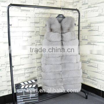 High Quality Hot Sales Type Women Natural Fox Fur Vest Winter Coat Fox Fur photo-2