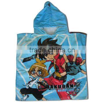 boys infant hooded bath towel wit cartoon for children brand bath towel