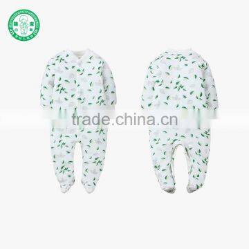 Wholesale China Name Winter Baby Clothes Leaves Printing Soft Bedding Fashion Baby Romper photo-2