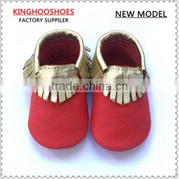 Alibaba wholesale new products for 2015 soft sole genuine leather baby shoes with different colors moccasin baby shoes