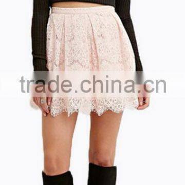 Runwaylover EY2194D 2017 Ladies High Waist Fashion Lace Mini Skirt photo-4