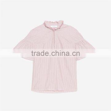 2017 OEM Loose-fitting Grandad-style Neckline Blouse Cloth Online photo-6