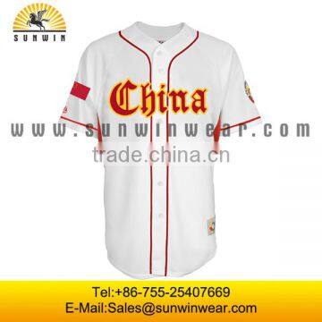 new design full sublimation printing 3/4 sleeves cheap baseball tee shirts wholesale