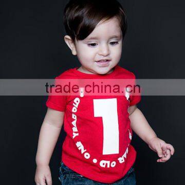 Newest Red Boy T Shirts 100% Cotton Leisure Boys Tee Cute Baby Children Clothes BT90423-15