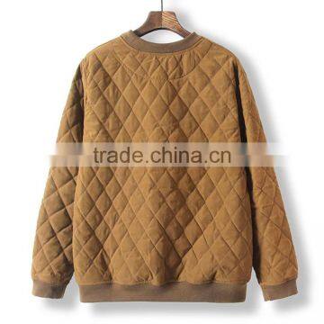 Unisex Autumn/winter Korean Style Diamond-type Lattice Cotton/polyester Pullover Sweatshirts Campus Wear photo-4