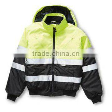 PU COATING UPF 50+ CUSTOMIZED HI VIS YELLOW WORK JACKET