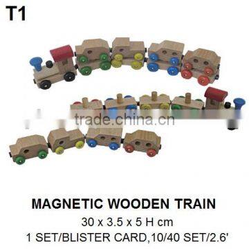 FUNNY MAGNETIC WOODEN TRAIN TOY FOR KIDS photo-4