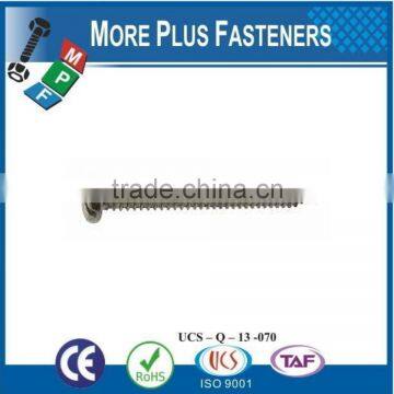 Made in Taiwan ISO 1481A2 Slotted Pan Head Tapping Screws Stainless Steel Cone Point DIN 7971 C photo-6