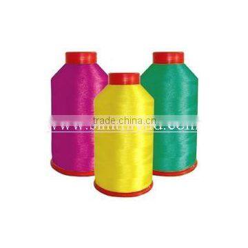 Polyester filament embroidery thread