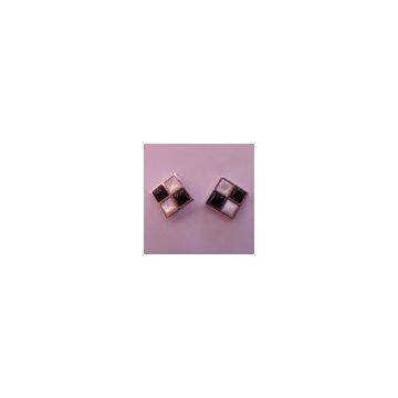 Shell And Agate Earrings