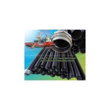Delikon large diameter liquid tight conduit and fittings for shipbuilding and ship repairs electrical cable management