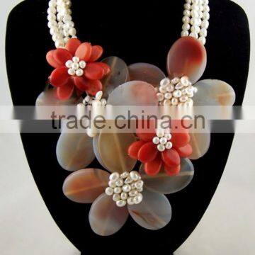 A-4245 Amazing Handmade Shell Flower Jewelry For Women