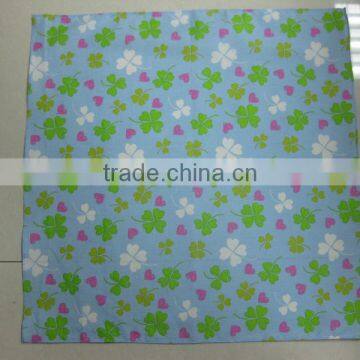 100% cotton lady embroidery handkerchief in white background