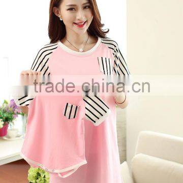 Good sale cotton fashion design stylish maternity clothing TM047