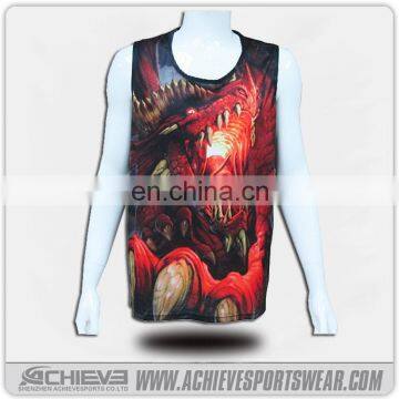 sublimation print t-shirt, blank dri fit sleeveless t shirts wholesale