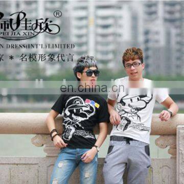 Peijiaxin Fashion Design Casual Style Cure Printed Led T shirt