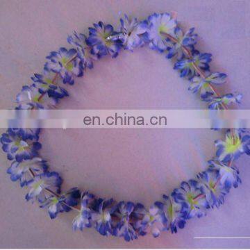 promotion hawaiian necklace bule flower