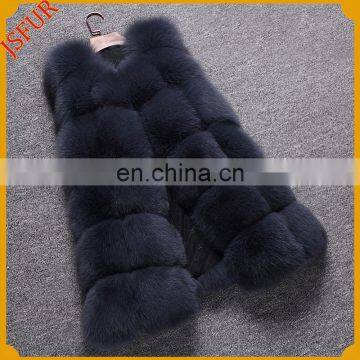 Fashion top quality custom colour real fox fur vest