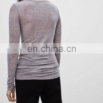 High Quality Clothing Manufacturers Ladies Polyester Spandex Blouse Wholesale Fashion Clothing NT7005 photo-4